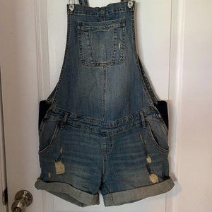Motherhood Maternity® Medium Blue Shortalls